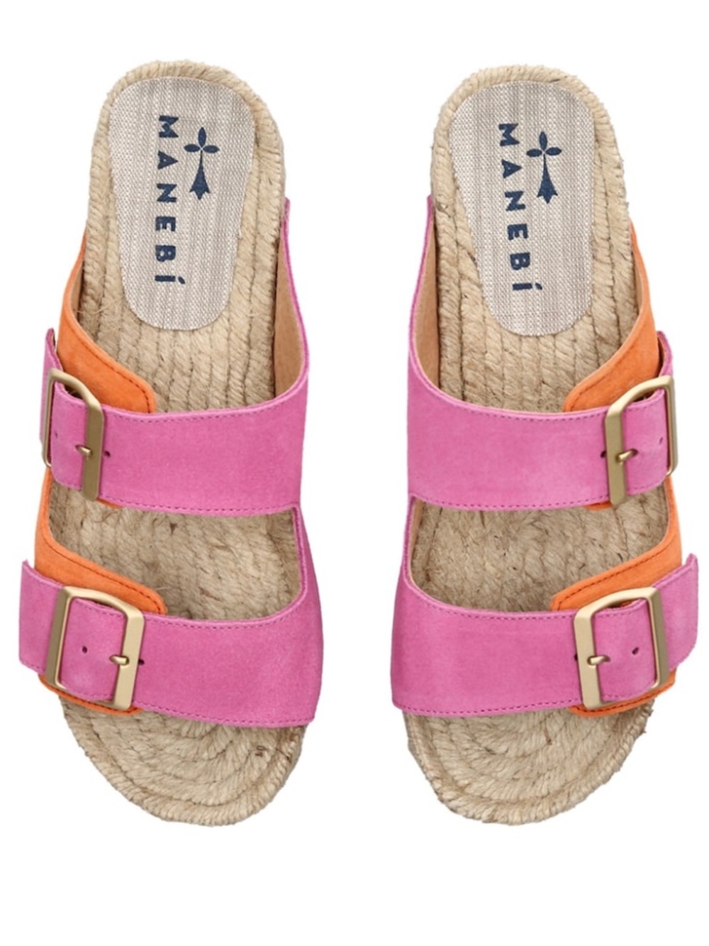 MANEBI Suede Venice Sandals